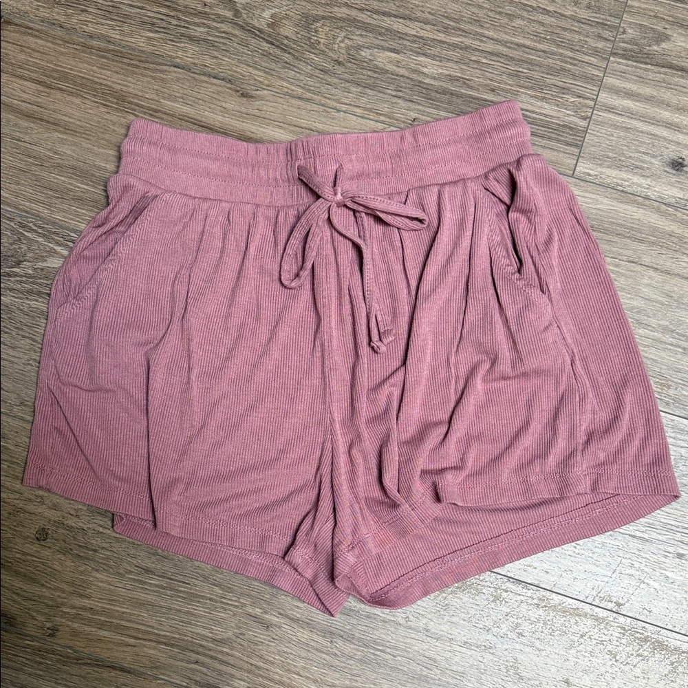 High Waist Mauve Shorts for Women